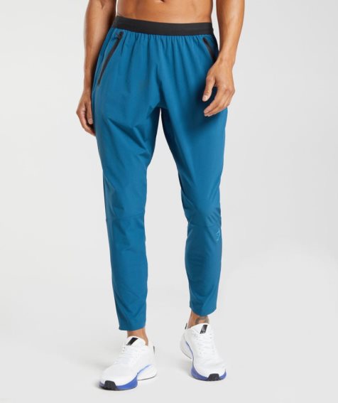 Men's Gymshark Hybrid Woven Jogger Blue | CA 361AN7